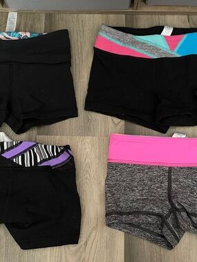 Lot of 4 girls Ivivva bike shorts size 6/7